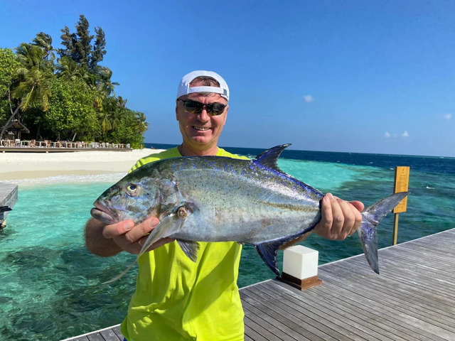 Gheorghe Ștefan la pescuit în Maldive